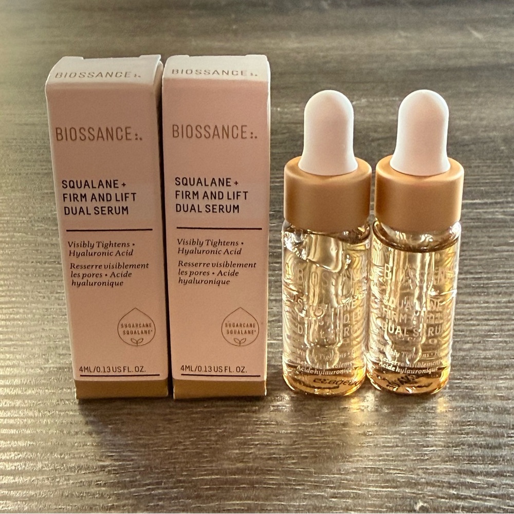 Biossance Squalane + Firm and Lift Dual Serum 8ml